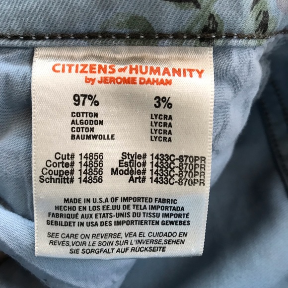 Citizens of Humanity Mandy Blue Ribbon Floral Jean - Picture 7 of 8